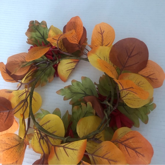 Small Fall Floral Wreath for Door Wall Centerpiece - Fall colors - Picture 5 of 9
